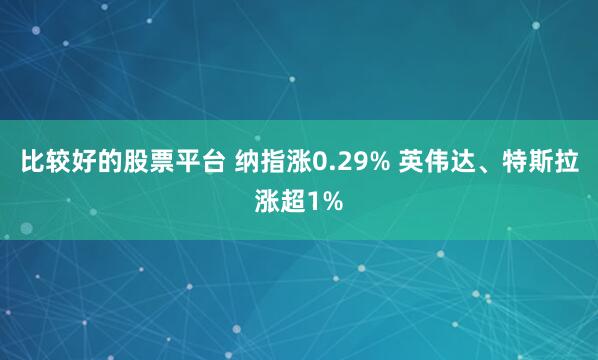 比较好的股票平台 纳指涨0.29% 英伟达、特斯拉涨超1%