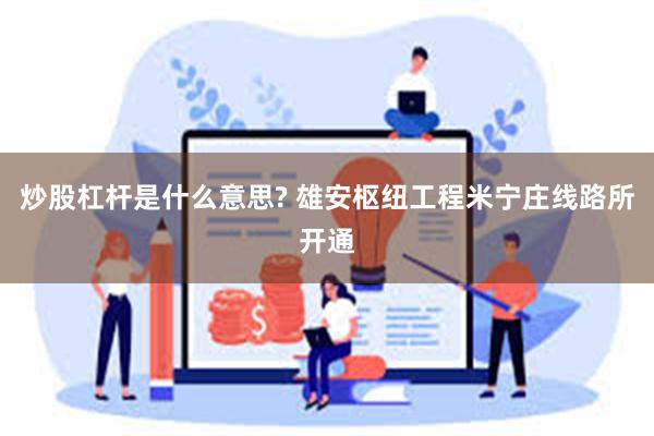 炒股杠杆是什么意思? 雄安枢纽工程米宁庄线路所开通